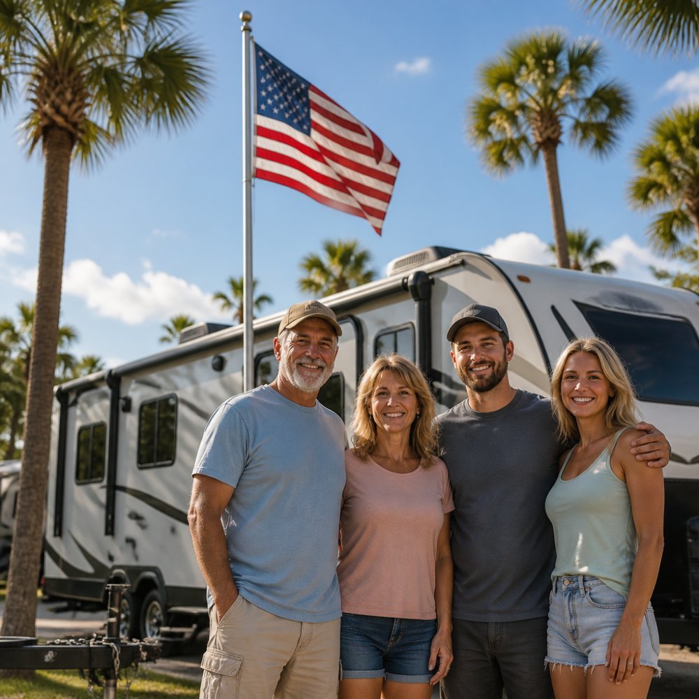 Heavy Duty RV Flagpole Mounting: Hitches, Heights, Fit