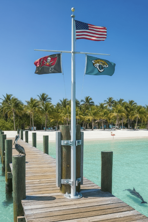 25 Ft Superior 2 Nautical Flagpole Choctaw Beach Florida